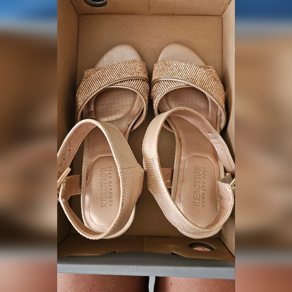 Kenneth Cole Rose Gold Dress Heels